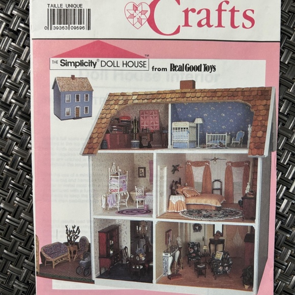 THREE Vintage Dollhouse Decor & Furniture Patterns VOGUE McCalls Simplicity NOS! - Picture 4 of 8